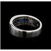 Image 3 : 0.70 ctw Sapphire and Diamond Ring - 14KT White Gold