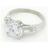 Image 4 : GIA Cert 2.64 ctw Diamond Ring - Platinum