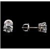 Image 2 : 1.43 ctw Diamond Stud Earrings - 14KT White Gold
