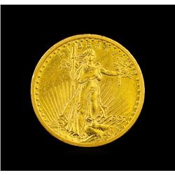 1907 $20 St. Gaudens Double Eagle Gold Coin