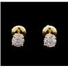 Image 1 : 0.70 ctw Diamond Earrings - 14KT Yellow Gold