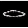 Image 1 : 5.05 ctw Diamond Tennis Bracelet - 14KT White Gold