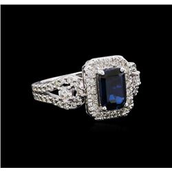 1.71 ctw Sapphire and Diamond Ring - Platinum