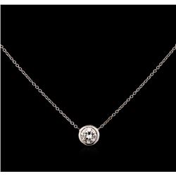 0.46 ctw Diamond Necklace - 14KT White Gold