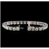 Image 3 : 14.64 ctw Diamond Tennis Bracelet - 14KT White Gold