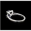 Image 3 : 1.73 ctw Sapphire and Diamond Ring - Platinum