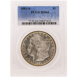 1881-S PCGS  MS64 Morgan Silver Dollar