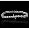 Image 2 : 14KT White Gold 9.31 ctw Diamond Tennis Bracelet