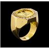 Image 4 : 1.50 ctw Diamond Coin Ring - 18KT Yellow Gold