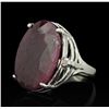 Image 1 : SILVER 29.21 ctw Corundum and Topaz Ring