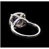 Image 3 : 2.80 ctw Tanzanite and Diamond Ring - 14KT White Gold