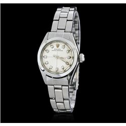 Rolex Stainless Steel Oyster Perpetual Ladies Watch