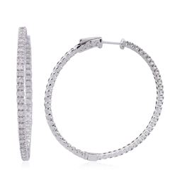 14KT White Gold 1.33 ctw Diamond Earrings