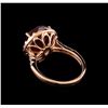 Image 3 : 7.57 ctw Ruby and Diamond Ring - 14KT Rose Gold