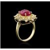Image 3 : 14KT Yellow Gold 5.37 ctw Ruby and Diamond Ring