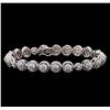 Image 1 : 3.20 ctw Diamond Tennis Bracelet - 14KT White Gold