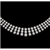 Image 2 : 8.80 ctw Diamond Necklace - 18KT White Gold