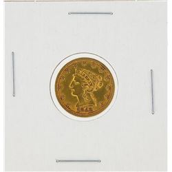 1852 $2.50 AU Liberty Head Quarter Eagle Gold Coin