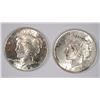 Image 1 : ( 2 ) 1922 CHOICE BU PEACE SILVER DOLLARS