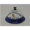 Image 1 : A WORTHINGTON BREWERY ADVERTISING TABLE BELL, early 20th century, blue script, maker Mintons, dia...