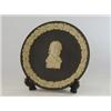 Image 1 : A GUINNESS COMMEMORATIVE PLATE, 1959-1984, Wedgwood black jasper ware, diameter 16cm  20-30...