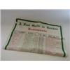 Image 1 : AN ADVERTISING TEA TOWEL, 'Food Guide to London Restaurants'...