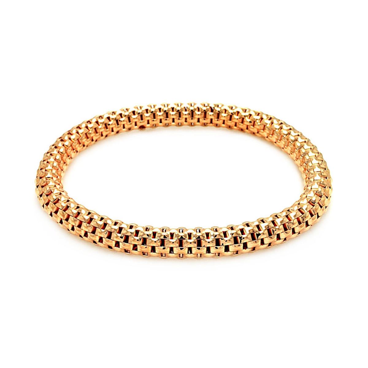 Tag Sterling Silver Bracelet plated in 18k Rose Gold