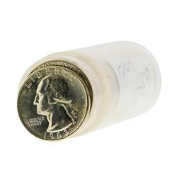 Roll of (40) 1963-D Brilliant Uncirculated Washington Quarters