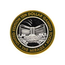 .999 Silver The Mirage Las Vegas, Nevada $10 Casino Gaming Token Limited Edition