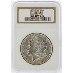 1884-O $1 Morgan Silver Dollar NGC Graded MS64