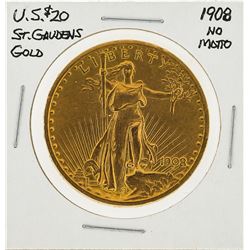 1908 NM $20 St. Gaudens Double Eagle Gold Coin