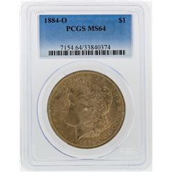 1884-O $1 Morgan Silver Dollar PCGS Graded MS64