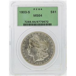 1903-S $1 Morgan Silver Dollar Coin PCGS Graded MS64