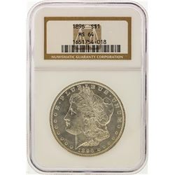 1896 $1 Morgan Silver Dollar NGC Graded MS64