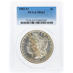 1882-O $1 Morgan Silver Dollar PCGS Graded MS63