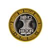 Image 2 : .999 Silver Reno Hilton Reno, Nevada $10 Casino Gaming Token Limited Edition
