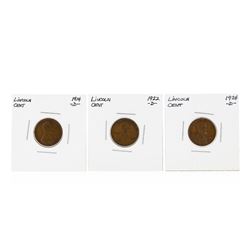1914-D, 1922-D, 1924-D Lincoln Wheat Cent Key Date Set