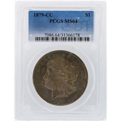 1879-CC $1 Morgan Silver Dollar Coin PCGS Graded MS64