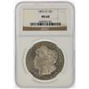 Image 1 : 1893-CC $1 Morgan Silver Dollar Coin NGC Graded MS60