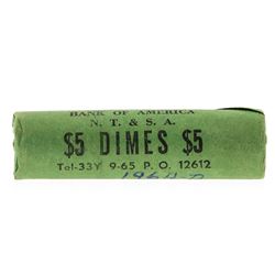 Roll of (50) 1964-D Brilliant Uncirculated Roosevelt Dimes