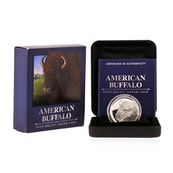 2014 $1 American Buffalo High Relief Silver Coin