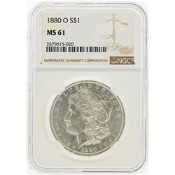 1880-O $1 Morgan Silver Dollar NGC Graded MS61