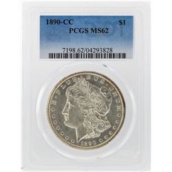 1890-CC $1 Morgan Silver Dollar Coin PCGS Graded MS62