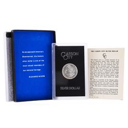 1882-CC $1 Morgan Silver Dollar Coin GSA Holder w/COA