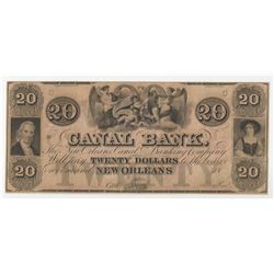 1800s $10 The Canal Bank New Orleans Obsolete Bank Note