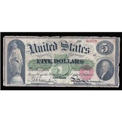 1863 $5 Legal Tender Note