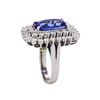 Image 3 : 14KT White Gold 4.60ct Tanzanite and Diamond Ring