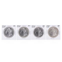 Set of (4) $1 Morgan Silver Dollar Coins