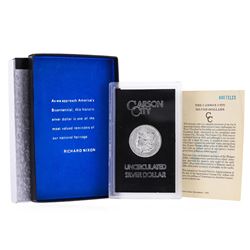 1884-CC $1 Morgan Silver Dollar Coin GSA Holder w/COA