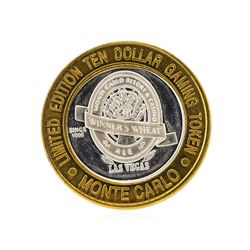 .999 Silver Monte Carlo Las Vegas, Nevada $10 Casino Gaming Token Limited Editio